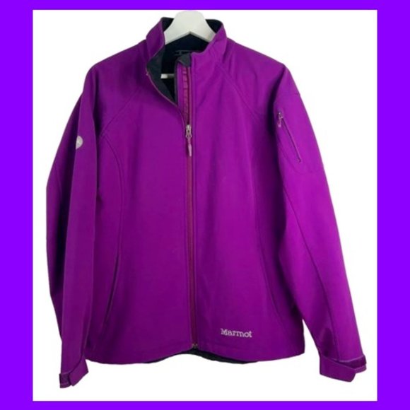NEW - Marmot Full Zip Gravity Softshell Long Sleeve Neon Berry Jacket -Size XL - Picture 1 of 4